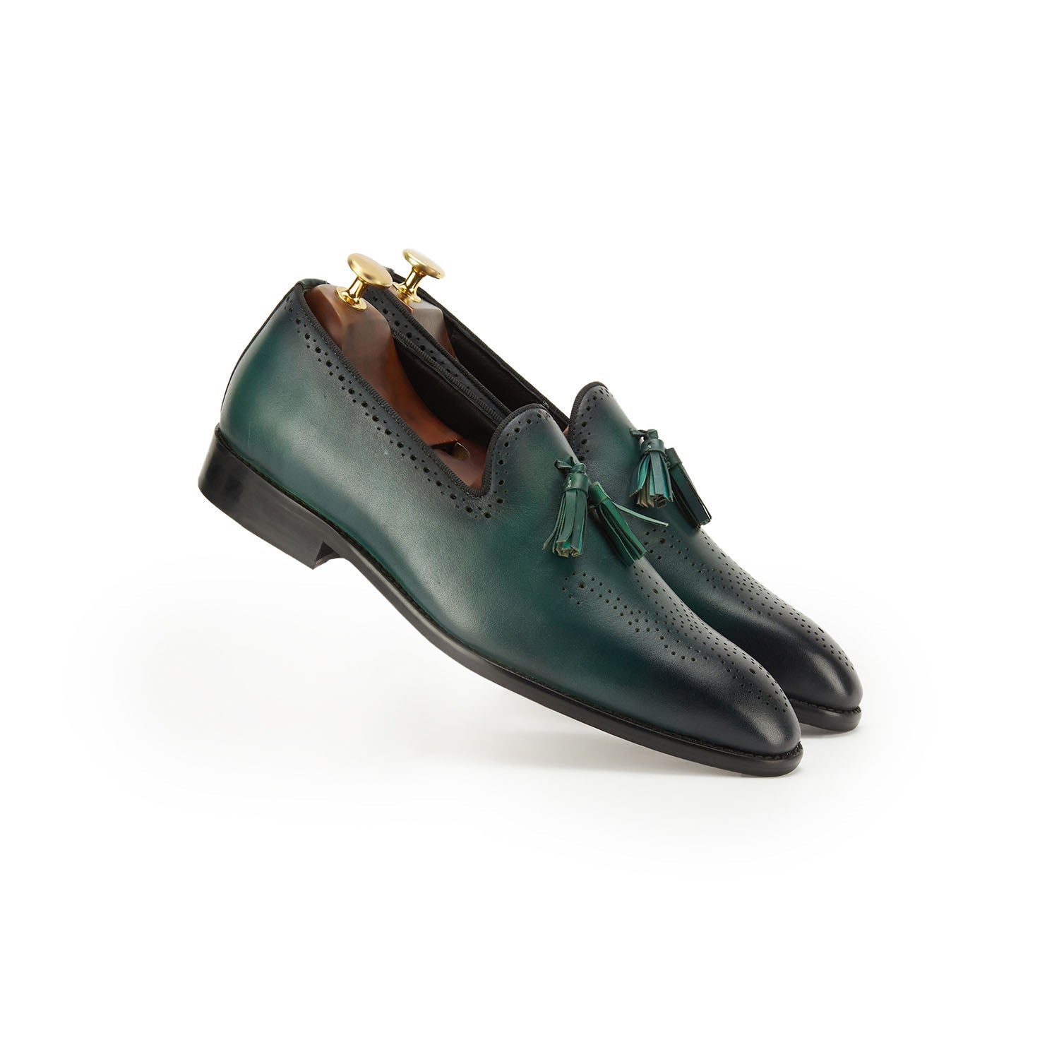 Alexander Slip on Green Vantier Shoes