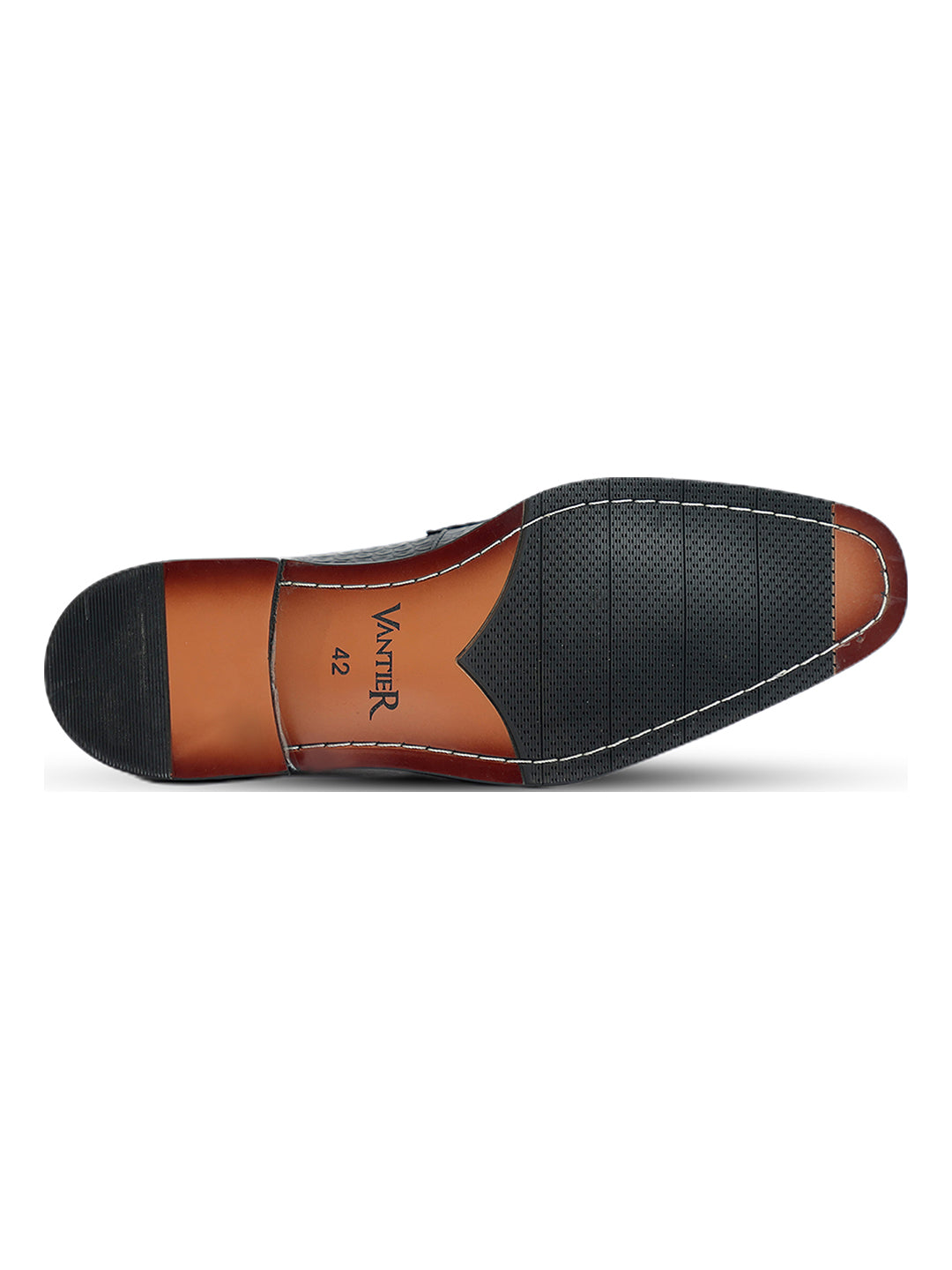 Azure Black Croc Monk Strap