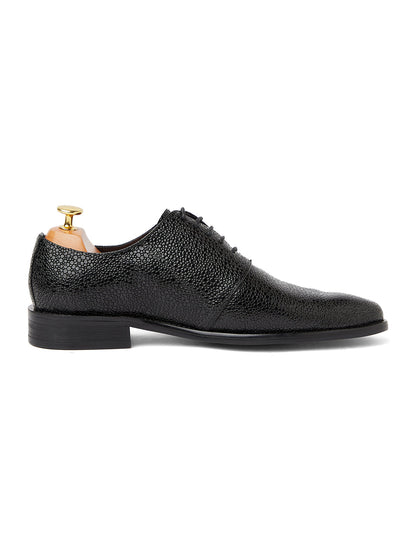 Stingray Leather Oxfords - Black