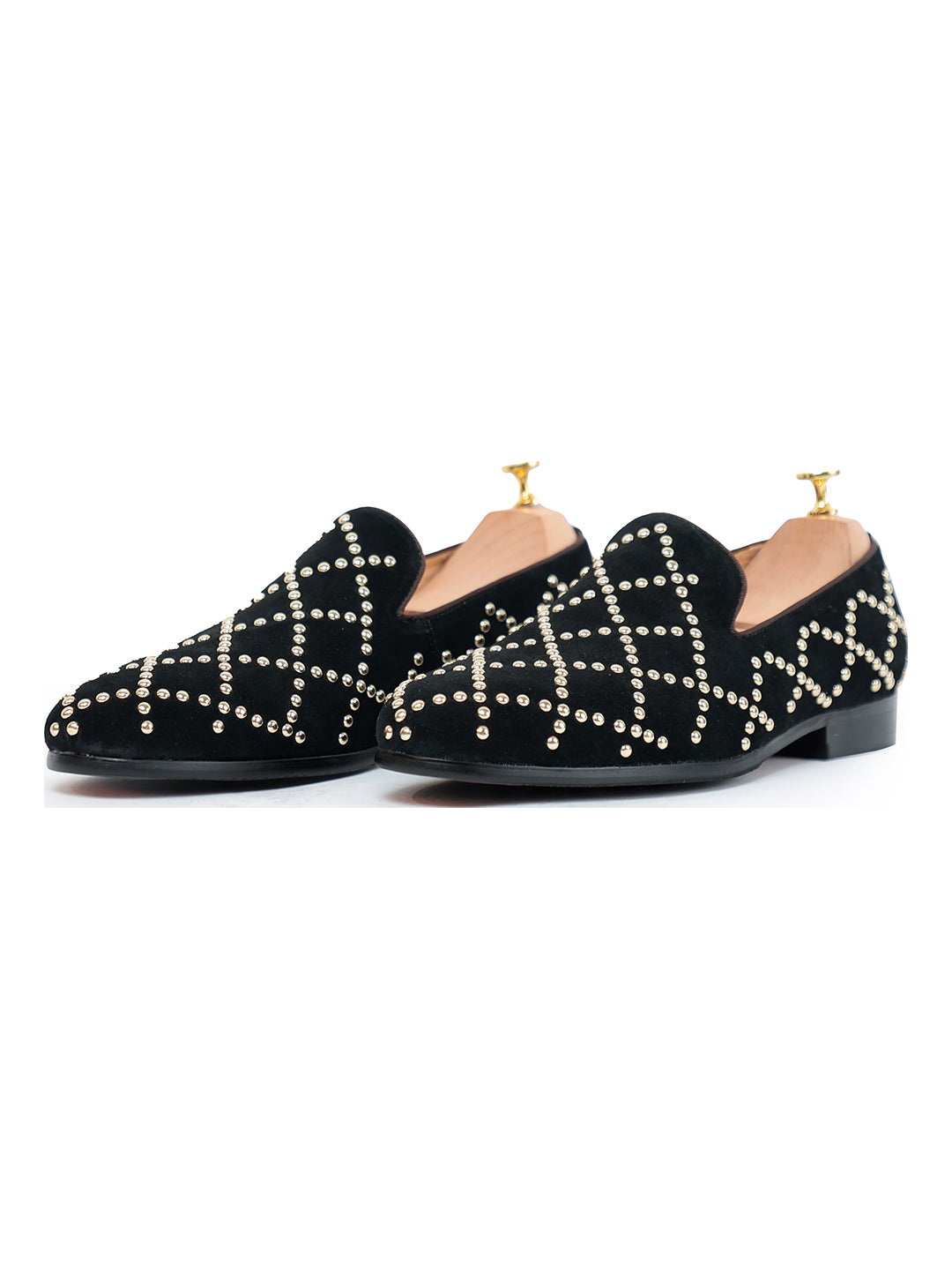 Rocky Studded Black Slip on – Vantier Shoes
